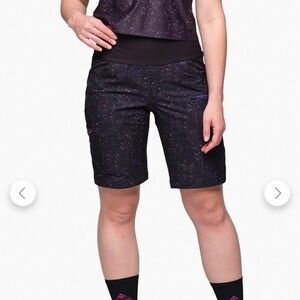 Shredly Limitless 11” Stretch Waistband High-Rise Shorts in Galaxy Splatter SZ 6